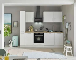 Bloc cuisine avec électroménager CORNWALL (bloc cuisine-armoire coulissante-lave-vaisselle) II-Bega BBK Best