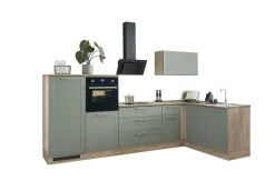 Bloc cuisine avec électroménager HASTINGS (cuisine d'angle - meuble pour frigo - meuble pour four) II