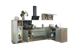 Bloc cuisine avec électroménager HASTINGS (cuisine d'angle - meuble pour frigo - meuble pour four) II