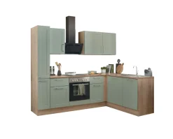 Bloc cuisine avec électroménager HASTINGS (cuisine d'angle - armoire coulissante) II-Bega BBK Clearance