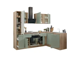 Bloc cuisine avec électroménager HASTINGS (cuisine d'angle - armoire coulissante) II-Bega BBK Clearance