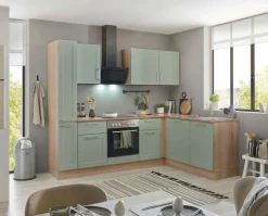 Bloc cuisine avec électroménager HASTINGS (cuisine d'angle - armoire coulissante) II-Bega BBK Clearance