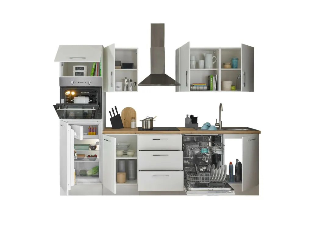 Bloc cuisine avec électroménager CORNWALL (bloc cuisine-four-réfrigérateur) III-Bega BBK Discount