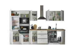 Bloc cuisine avec électroménager CORNWALL (bloc cuisine-four-lave-vaisselle-réfrigérateur-micro-ondes) I