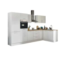 Bloc cuisine avec électroménager CORNWALL (cuisine d'angle-four-réfrigérateur) III-Bega BBK