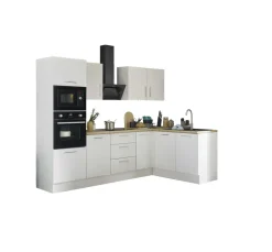 Bloc cuisine avec électroménager CORNWALL (cuisine d'angle-four-micro-ondes) II