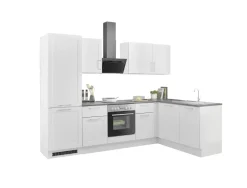 Bloc cuisine avec électroménager HASTINGS (cuisine d'angle-réfrigérateur) I