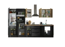 Bloc cuisine avec électroménager CORNWALL (bloc cuisine-four-réfrigérateur) XI-Bega BBK Outlet