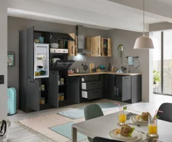 Bloc cuisine avec électroménager CORNWALL (cuisine d'angle-four-réfrigérateur) VII