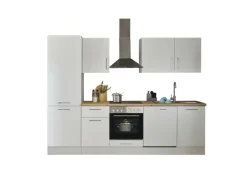 Bloc cuisine avec électroménager CORNWALL (bloc cuisine-lave-vaisselle-réfrigérateur) I