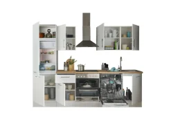 Bloc cuisine avec électroménager CORNWALL (bloc cuisine-lave-vaisselle-réfrigérateur) I