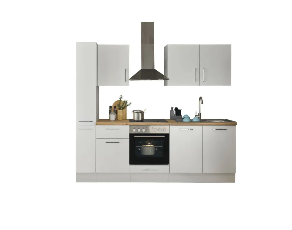 Bloc cuisine avec électroménager CORNWALL (bloc cuisine-armoire coulissante) I