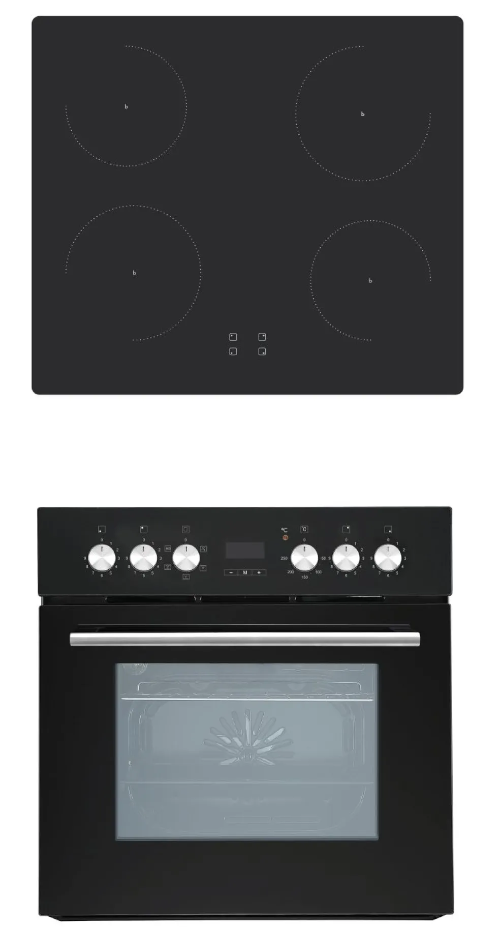 Bloc cuisine avec électroménager MANCHESTER (bloc cuisine-réfrigérateur-armoire coulissante) II