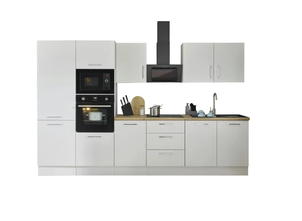 Bloc cuisine avec électroménager CORNWALL (bloc cuisine-four-réfrigérateur-micro-ondes) II-Bega BBK