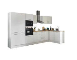 Bloc cuisine avec électroménager CORNWALL (bloc cuisine-four-réfrigérateur-micro-ondes-armoire coulissante) I-Bega BBK New