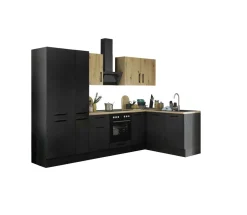 Bloc cuisine avec électroménager CORNWALL (bloc cuisine-réfrigérateur-armoire à provisions) IV