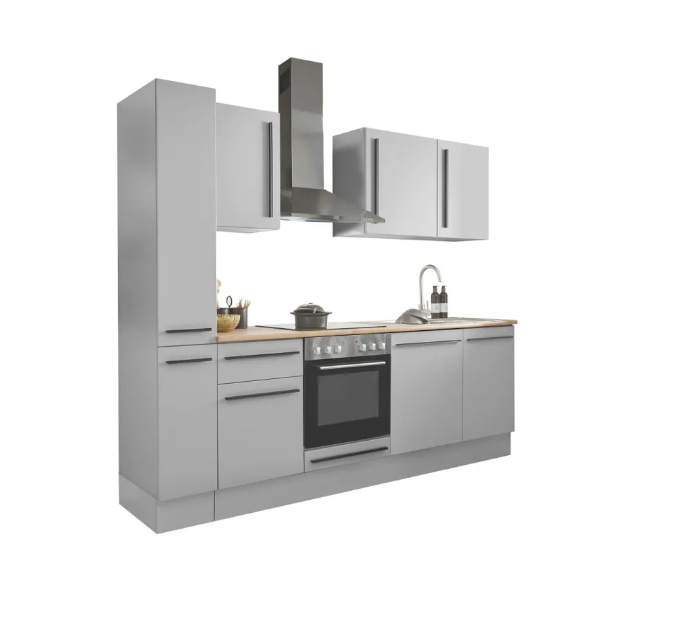 Bloc cuisine avec électroménager MANCHESTER (bloc cuisine-armoire coulissante) I