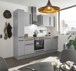 Bloc cuisine avec électroménager MANCHESTER (bloc cuisine-armoire coulissante) I