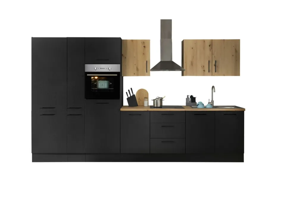 Bloc cuisine avec électroménager CORNWALL (bloc cuisine-four-réfrigérater-armoire coulissante) VII