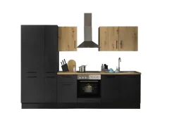 Bloc cuisine avec électroménager CORNWALL (bloc cuisine-réfrigérateur) V