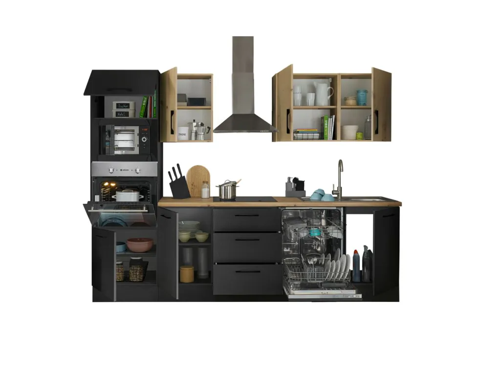 Bloc cuisine avec électroménager CORNWALL (bloc cuisine-four-micro-ondes) VII