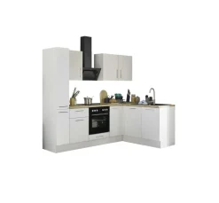 Bloc cuisine avec électroménager CORNWALL (cuisine d'angle-armoire coulissante) II