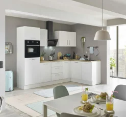 Bloc cuisine avec électroménager CORNWALL (cuisine d'angle-four-réfrigérateur) II