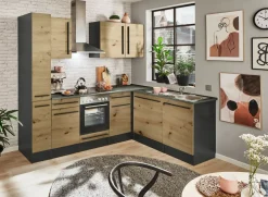 Bloc cuisine avec électroménager JAZZ 8 (cuisine d'angle-armoire coulissante) III