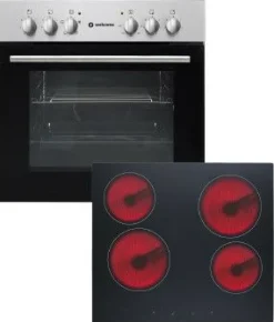 Bloc cuisine avec électroménager HASTINGS (cuisine d'angle-frigo-armoire coulissante) I-Bega BBK Best