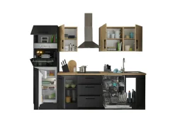 Bloc cuisine avec électroménager CORNWALL (bloc cuisine-four-réfrigérateur) IX-Bega BBK New