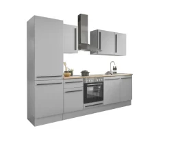 Bloc cuisine avec électroménager MANCHESTER (bloc cuisine avec réfrigérateur) I