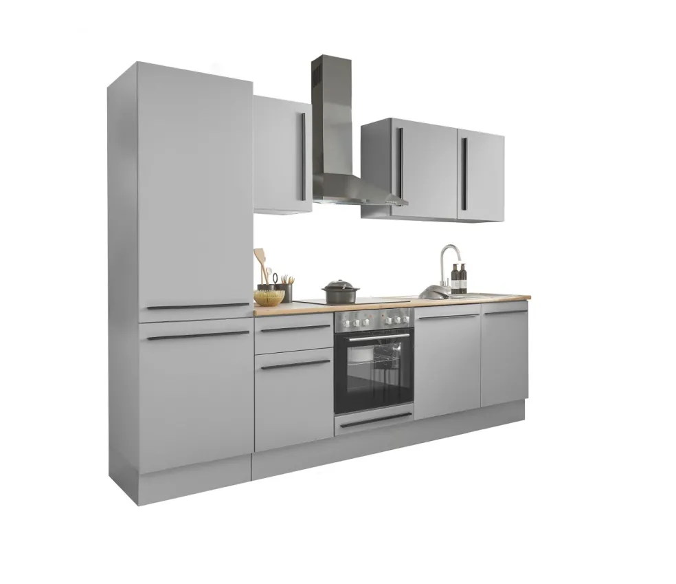 Bloc cuisine avec électroménager MANCHESTER (bloc cuisine avec réfrigérateur) I