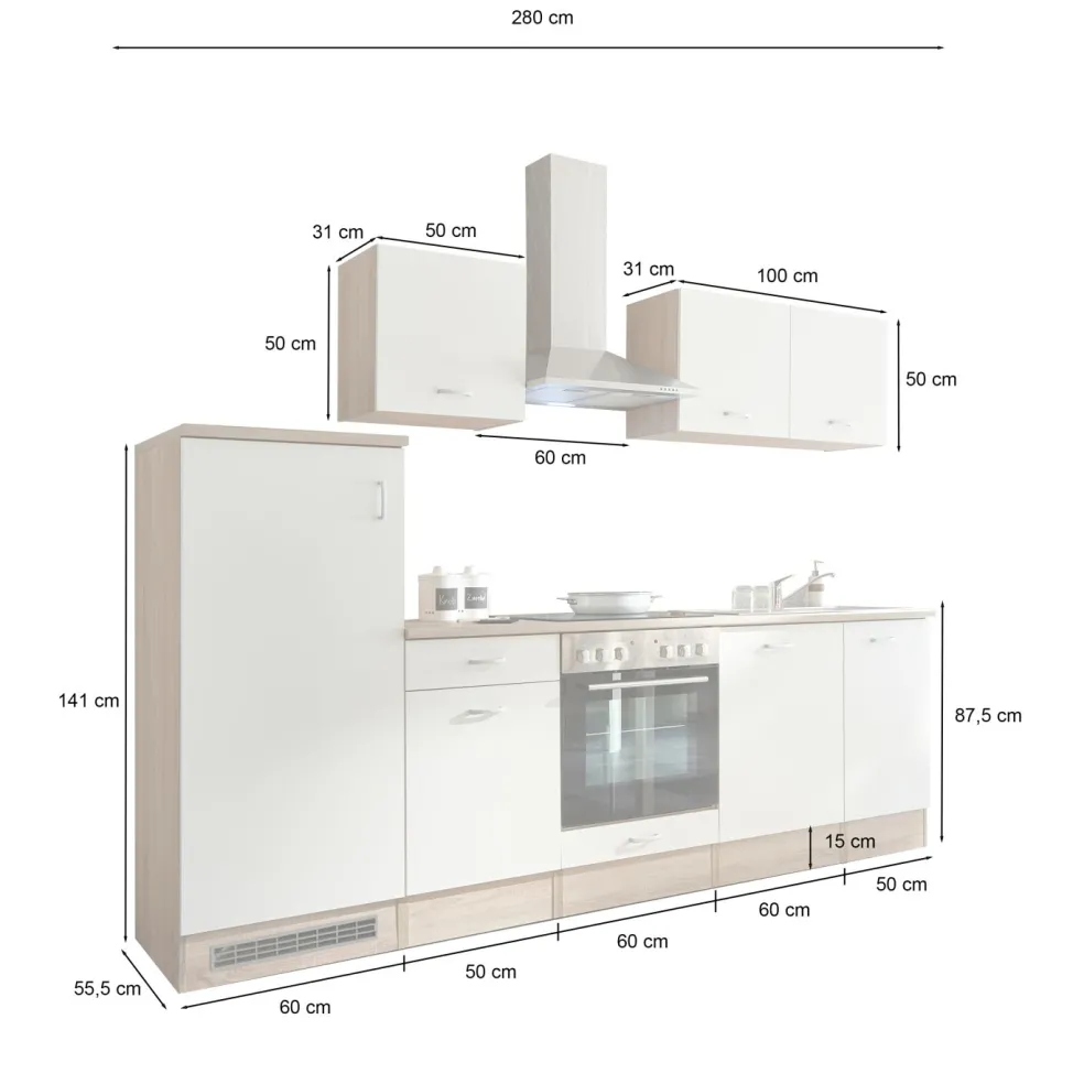 Bloc cuisine avec électroménager ANDY II