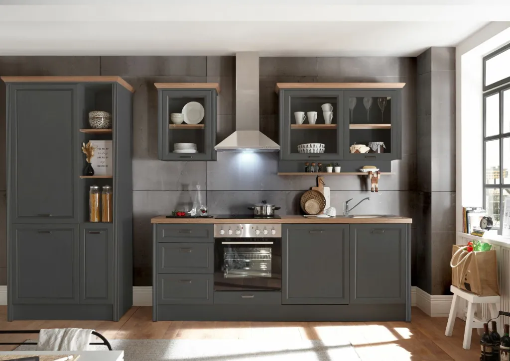 Bloc cuisine en deux parties avec électroménager JASMIN 340-Bega BBK Hot