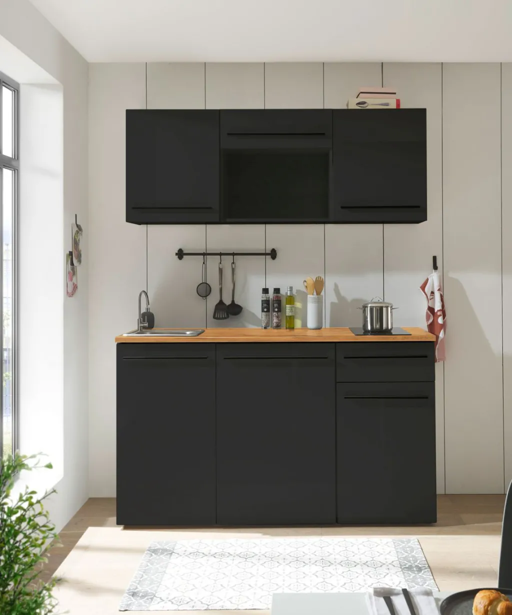 Bloc cuisine JAZZ SINGLE Z 160 BLACK-Bega BBK Online