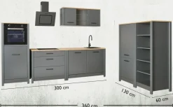 Bloc cuisine sans électroménager 8 ROTTERDAM-Inter Link Discount