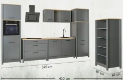 Bloc cuisine sans électroménager 9 ROTTERDAM-Inter Link New