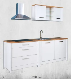 Bloc cuisine sans électroménager 3 SICILIA-Inter Link New