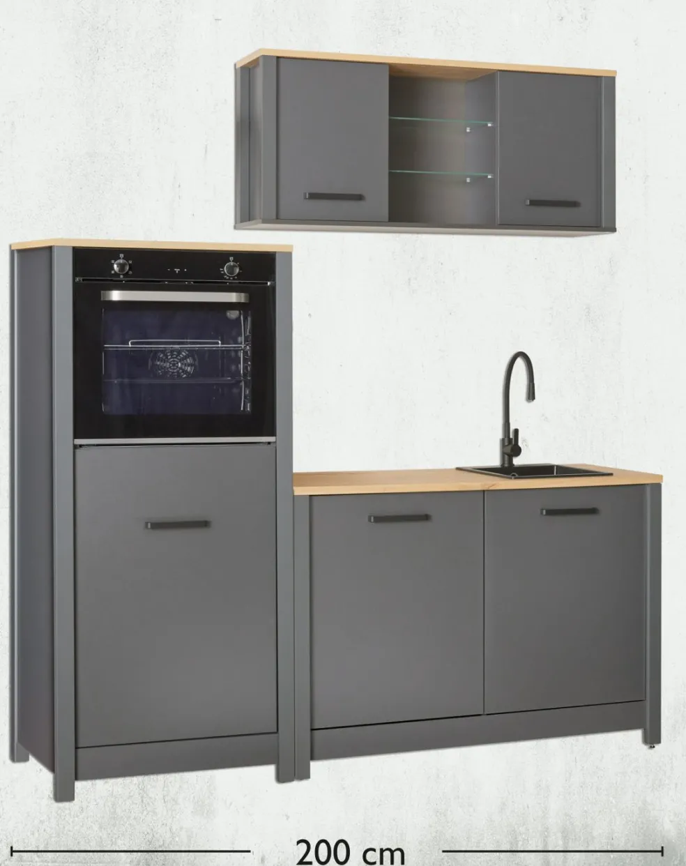 Bloc cuisine sans électroménager 2 ROTTERDAM