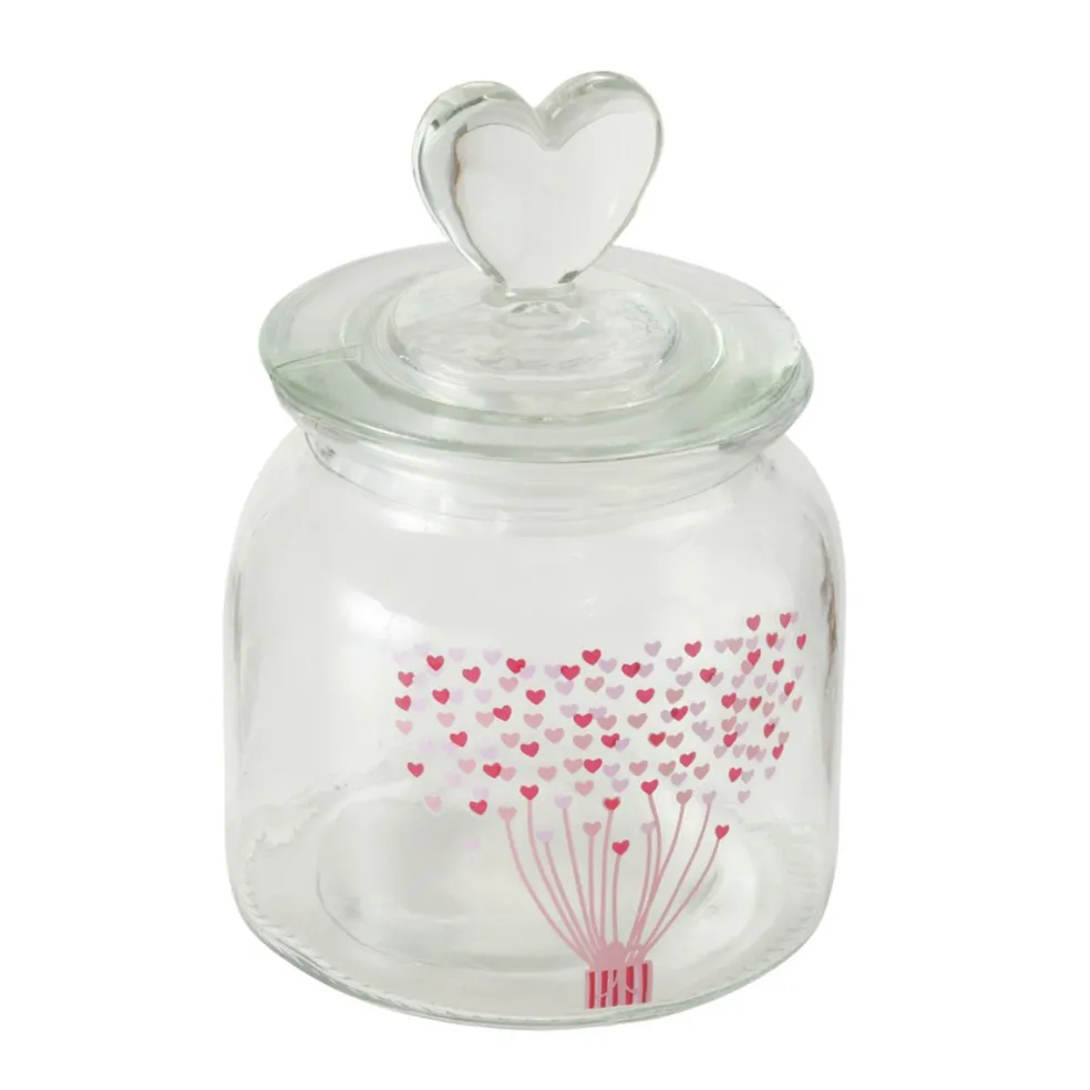 Bonbonnière en verre avec couvercle SHERINE