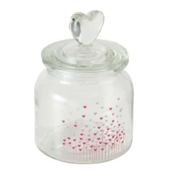 Bonbonnière en verre avec couvercle SHERINE