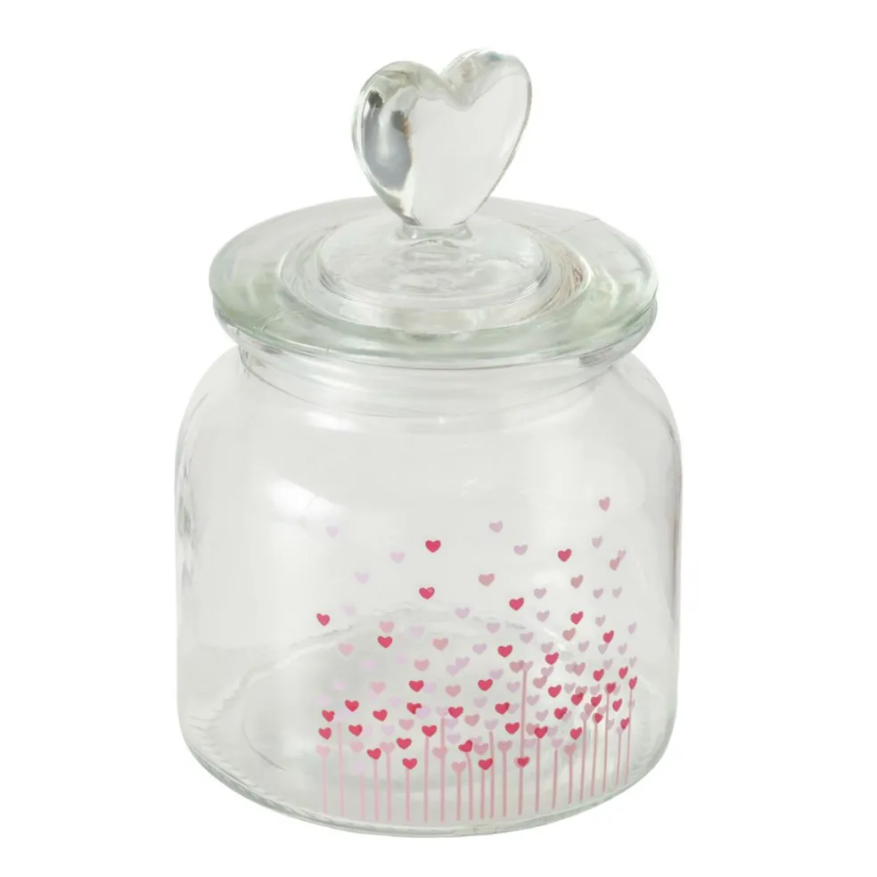 Bonbonnière en verre avec couvercle SHERINE