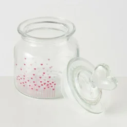 Bonbonnière en verre avec couvercle SHERINE