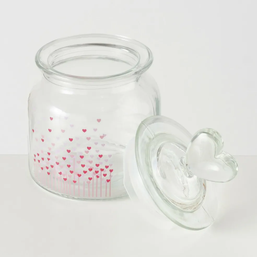 Bonbonnière en verre avec couvercle SHERINE