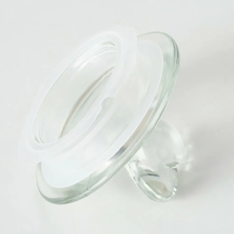 Bonbonnière en verre avec couvercle SHERINE