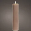 Bougie LED 17,5cm STRIPE-Kaemingk