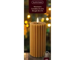 Bougie LED en cire véritable STRIPE-Kaemingk Discount
