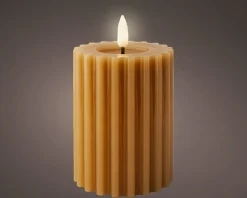 Bougie LED en cire véritable STRIPE-Kaemingk Discount