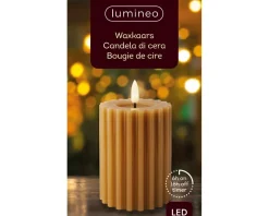 Bougie LED en cire véritable STRIPE-Kaemingk Discount