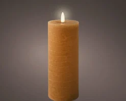 Bougie LED en cire véritable RUSTIK